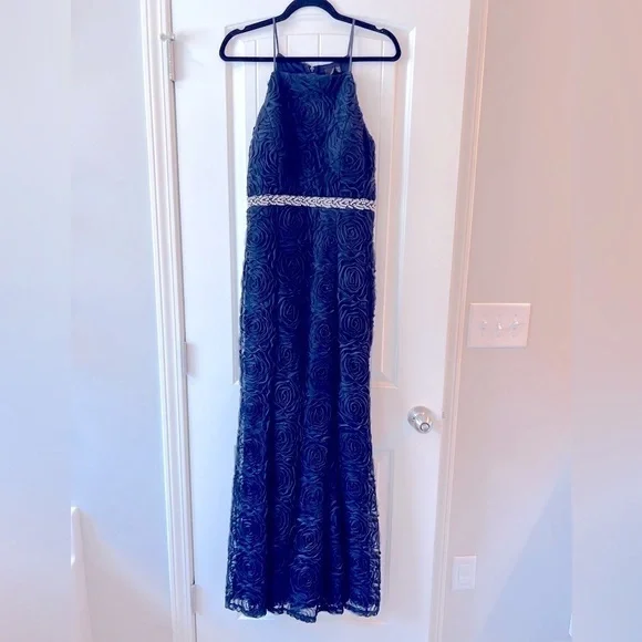 Trixxi Brand Formal Prom Social Dress Navy Blue size 9 - Picture 2 of 10